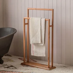 Graham & Green Bathroom Accessories<Acacia Wooden Towel Stand