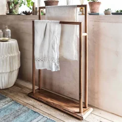 Graham & Green Bathroom Accessories<Acacia Wooden Towel Stand