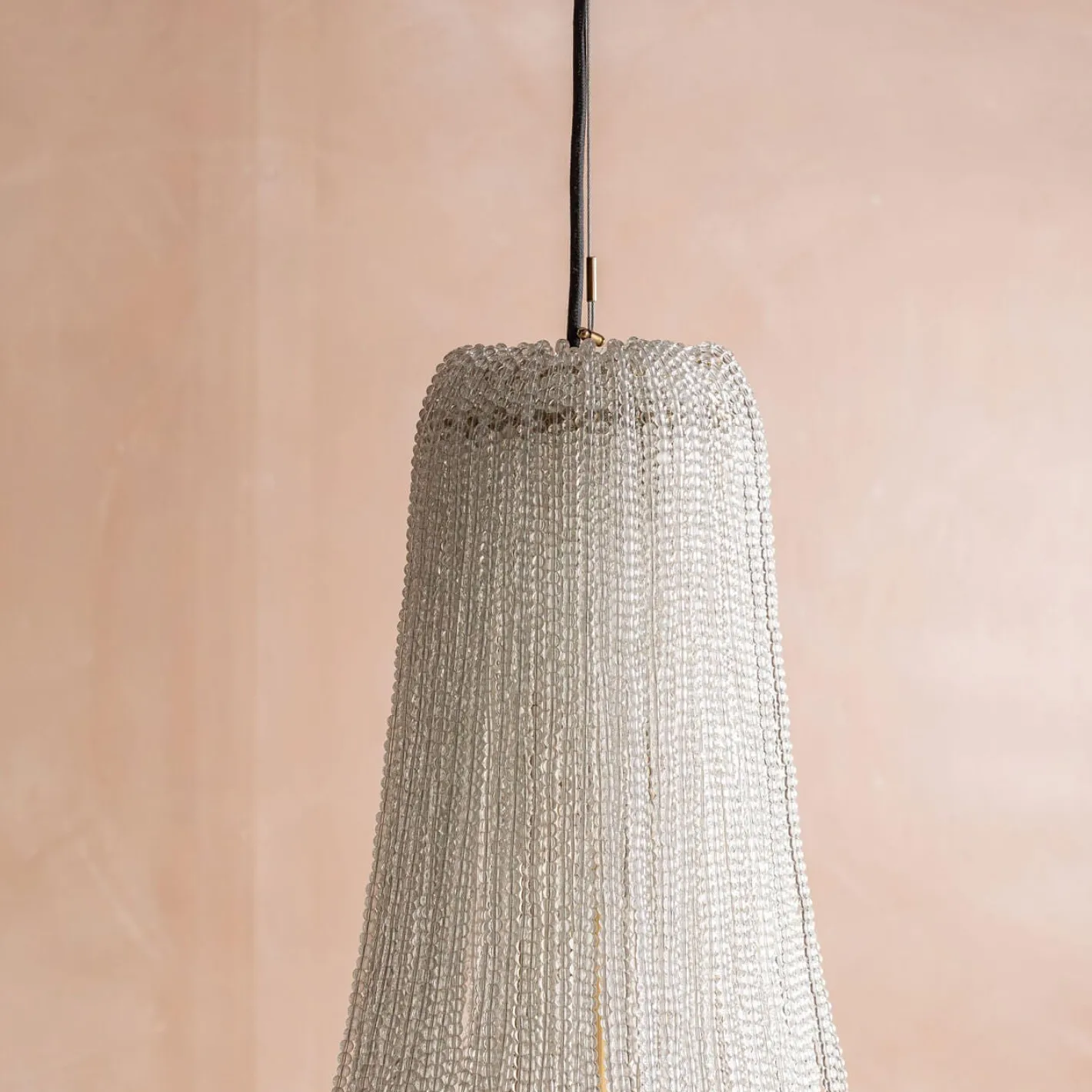 Graham & Green Ceiling Lights & Chandeliers<Adara Clear Beaded Pendant Light
