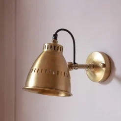 Graham & Green Wall Lights & Sconces<Alec Antique Brass Adjustable Wall Light