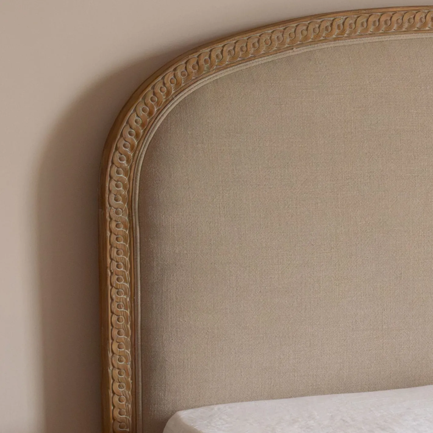 Graham & Green Beds & Headboards<Alize King Size Natural Linen Bed
