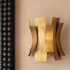 Graham & Green Wall Lights & Sconces<Alonso Gold Curve Wall Light