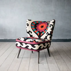 Graham & Green Cocktail Chairs<Alpana Suzani Patterned Cocktail Chair