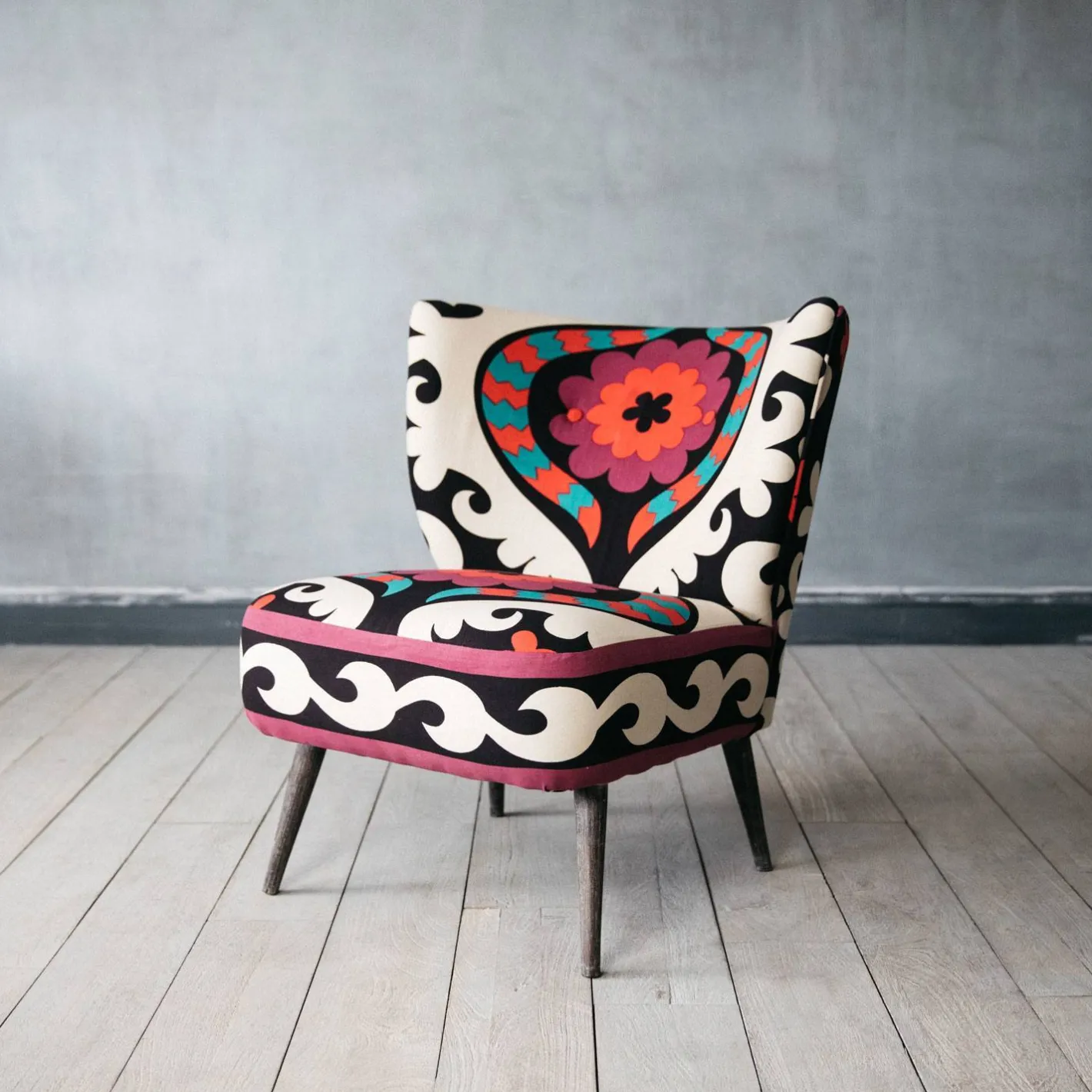 Graham & Green Cocktail Chairs<Alpana Suzani Patterned Cocktail Chair
