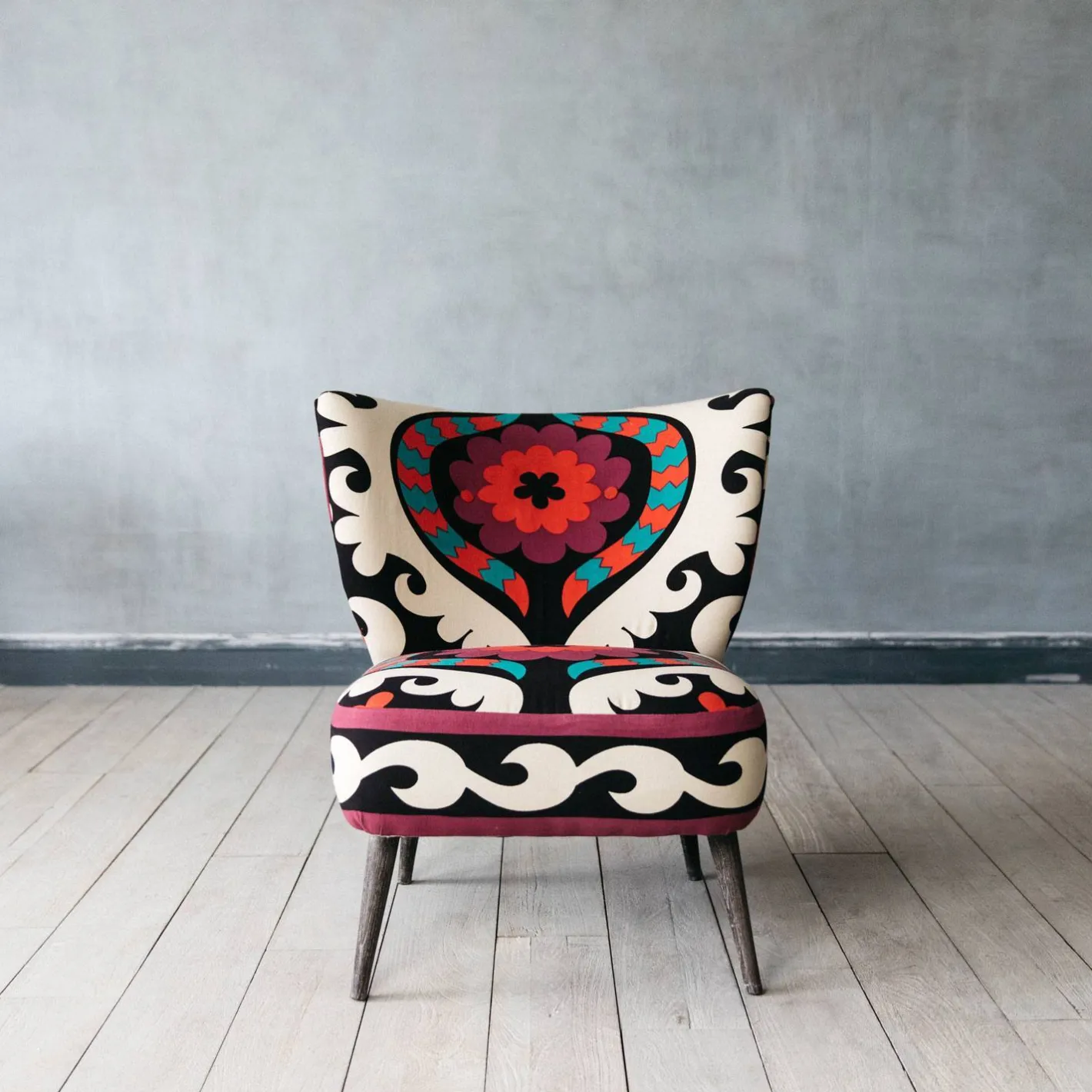 Graham & Green Cocktail Chairs<Alpana Suzani Patterned Cocktail Chair