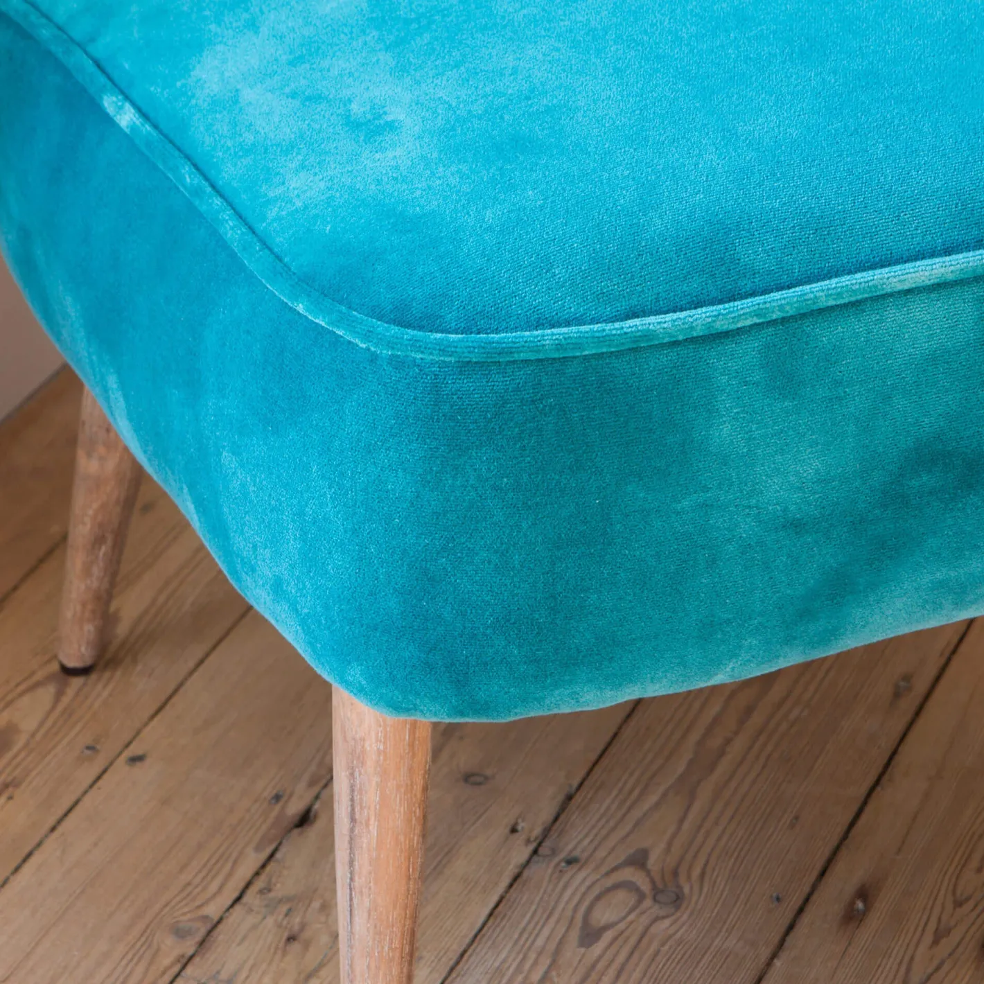 Graham & Green Cocktail Chairs<Alpana Teal Velvet Cocktail Chair