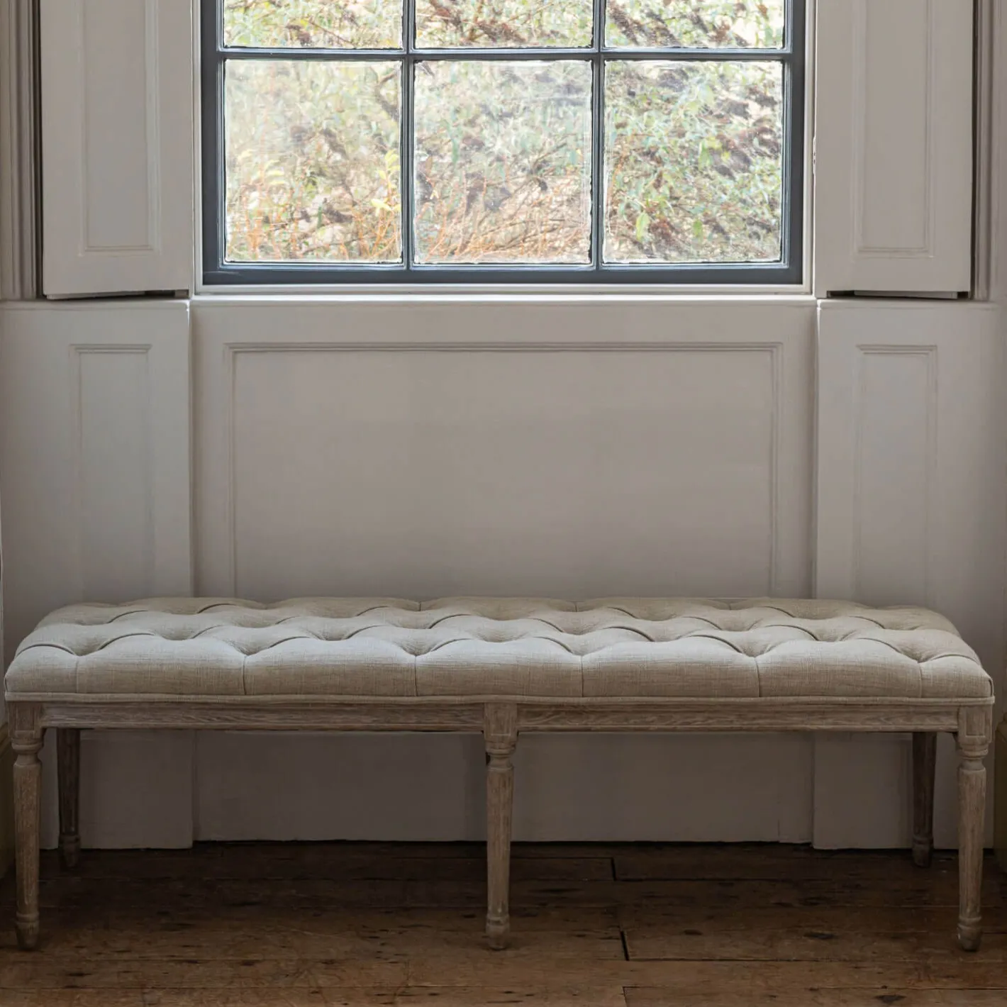 Graham & Green Benches & Ottomans|Ottomans & Benches<Amalie Linen Bench