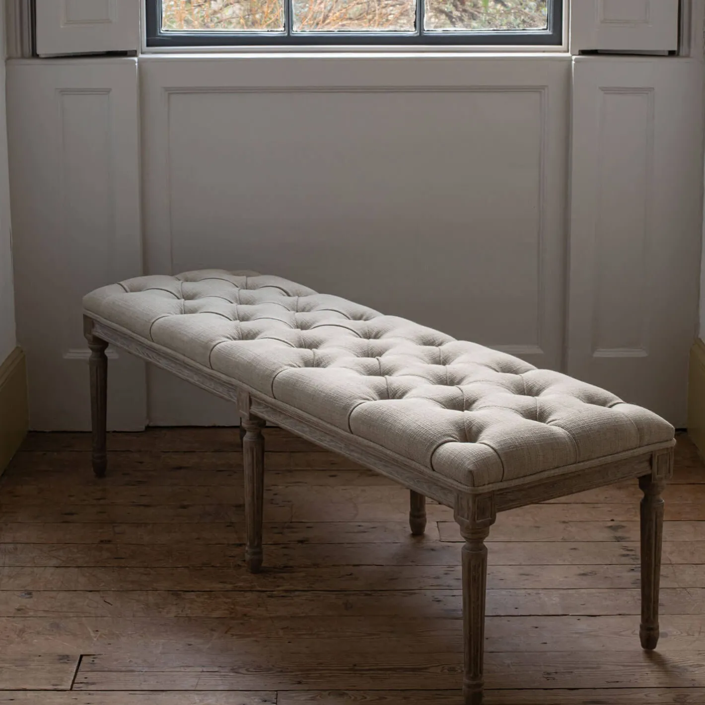 Graham & Green Benches & Ottomans|Ottomans & Benches<Amalie Linen Bench