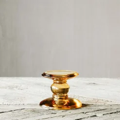 Graham & Green Candle Holders & Candles<Amber Glass Candle Holders