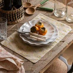 Graham & Green Kitchen Textiles|Placemats, Coasters & Trays<Amelia Block Printed Placemat