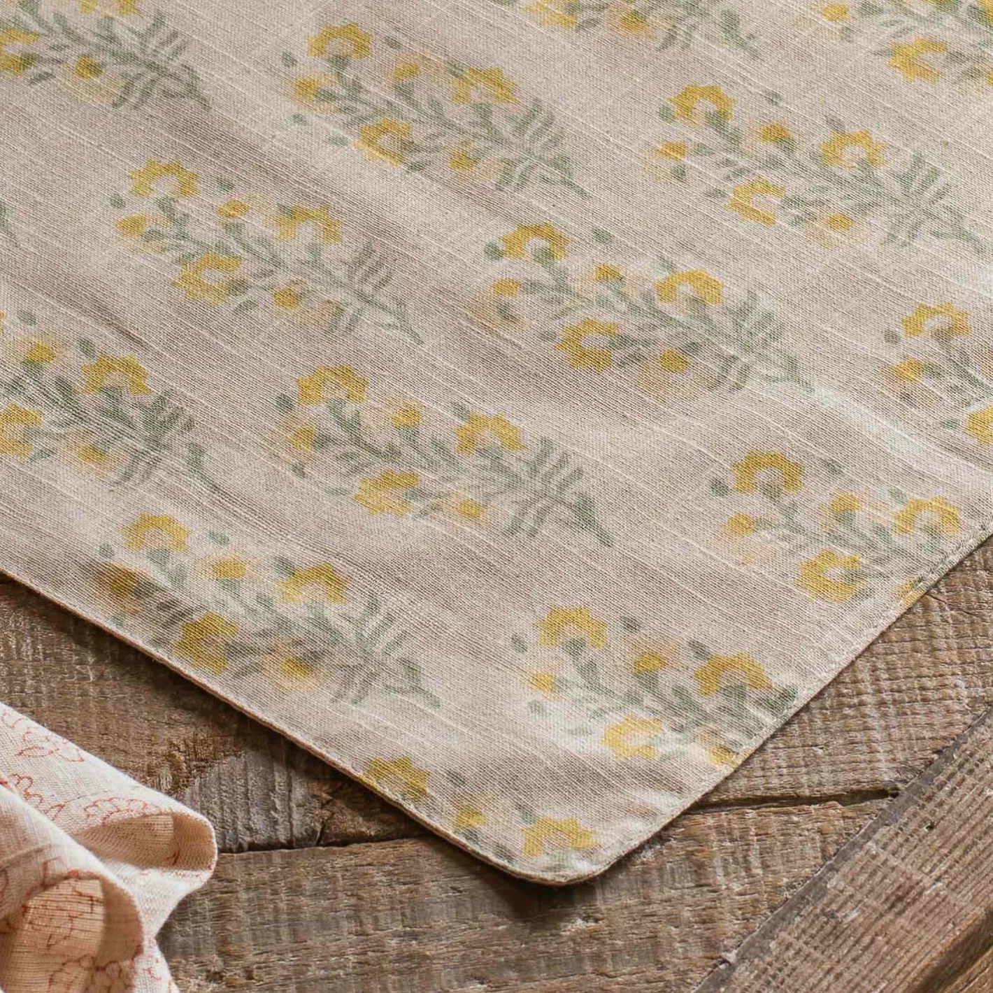 Graham & Green Kitchen Textiles|Placemats, Coasters & Trays<Amelia Block Printed Placemat