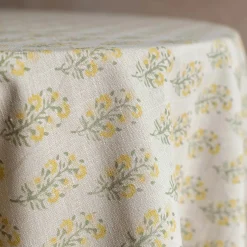Graham & Green Table Cloths & Napkins|Table Cloths & Napkins<Amelia Block Printed Tablecloths