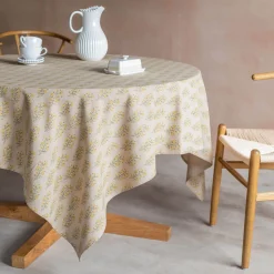 Graham & Green Table Cloths & Napkins|Table Cloths & Napkins<Amelia Block Printed Tablecloths