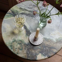 Graham & Green Side Tables<Anderson Marble and Black Mango Wood Side Table