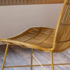 Graham & Green Dining Chairs<Ansel Yellow Rattan Chair