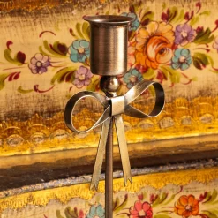 Graham & Green Candle Holders & Candles<Antique Brass Tall Candle Holder