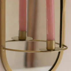 Graham & Green Candle Holders & Candles|Wall Mirrors<Antiqued Brass Mirror Candle Holder