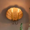 Graham & Green Candle Holders & Candles|Wall Lights & Sconces<Antiqued Brass Shell Wall Sconce