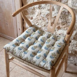 Graham & Green Seat Pads & Bed Rolls|Seat Pads & Bed Rolls<Antiqued Floral Block Printed Seat Pads