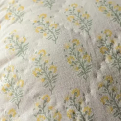 Graham & Green Quilts & Bedding<Antiqued Floral Block Printed Quilts