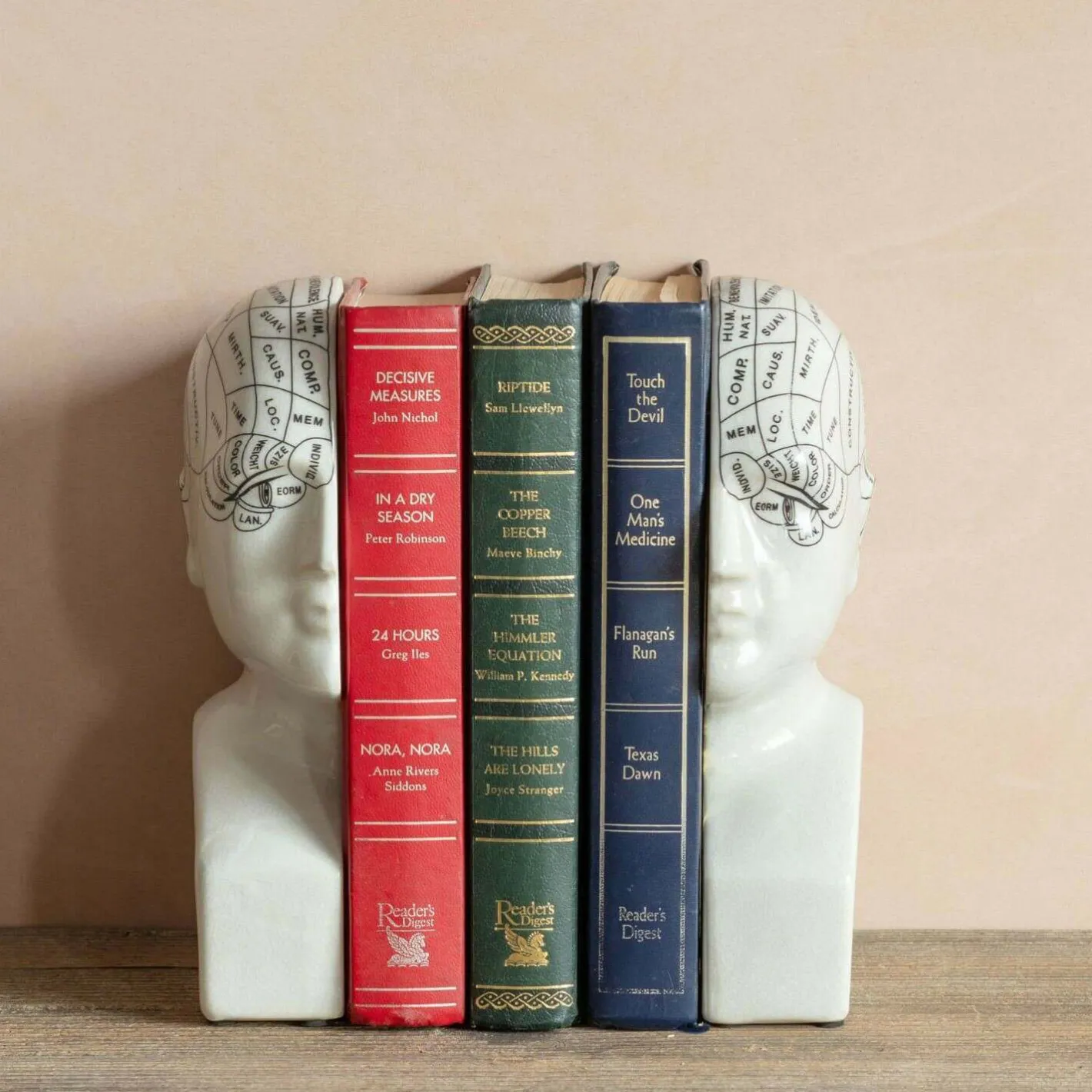 Graham & Green Bookends & Paperweights|Decorative Accessories<Antiqued Phrenology Head Bookends