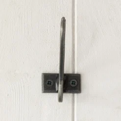 Graham & Green Coat Racks & Hooks<Antiqued Silver Iron Double Wall Hook
