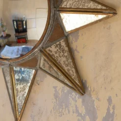 Graham & Green Wall Mirrors<Antiqued Sun Convex Mirror