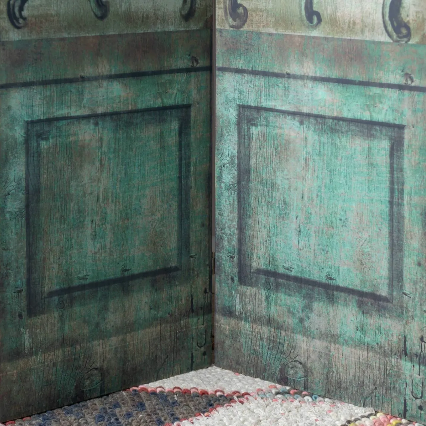 Graham & Green Room Dividers<Antique Effect Three Panel Screen