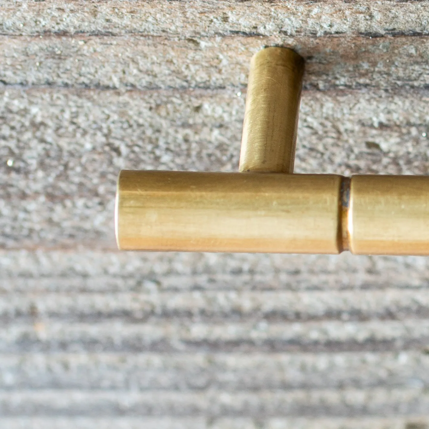 Graham & Green Knobs & Handles<Antique Gold Notch Long Handle