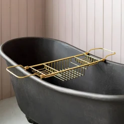 Graham & Green Bathroom Accessories<Antique Gold Over the Bath Tub Caddy