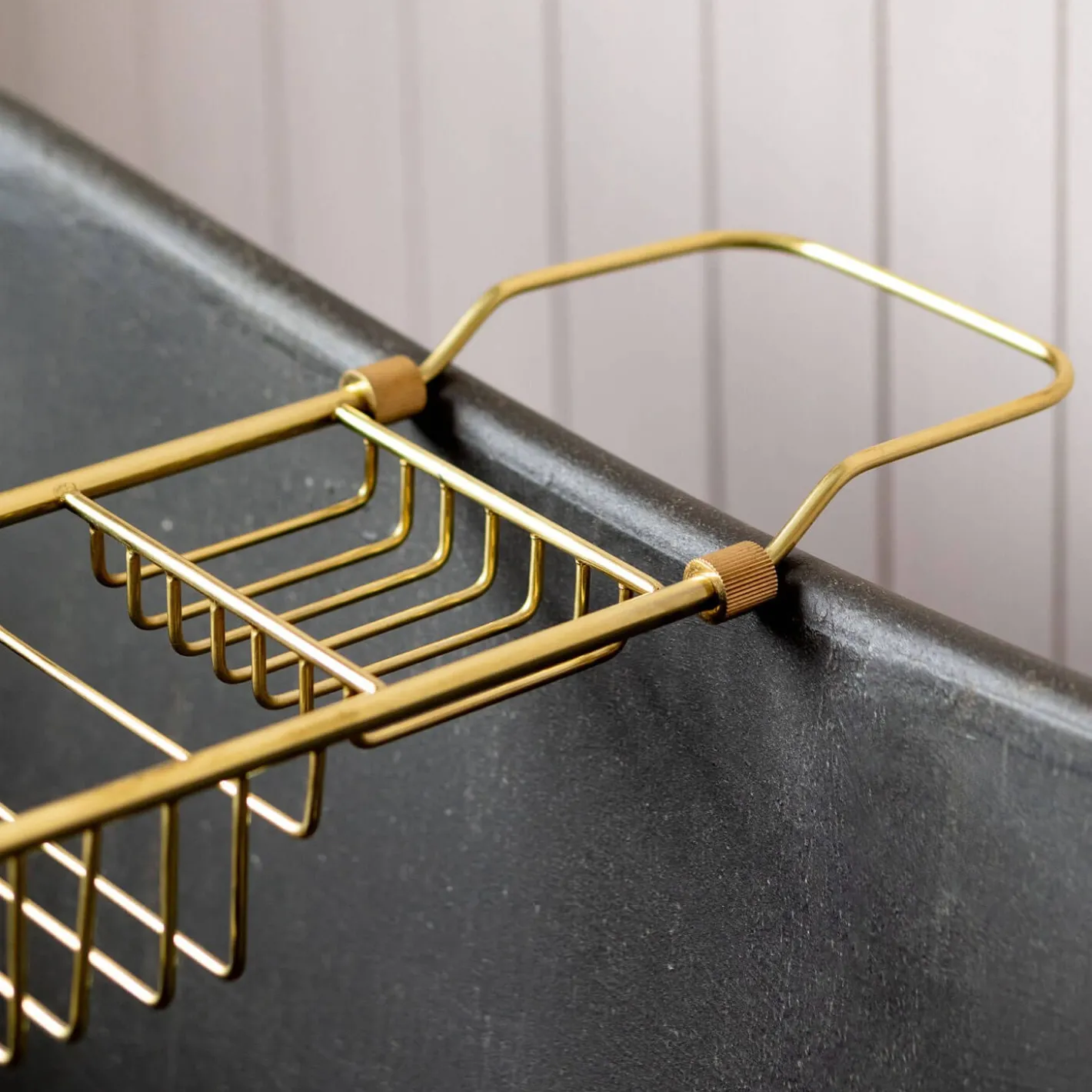 Graham & Green Bathroom Accessories<Antique Gold Over the Bath Tub Caddy