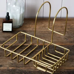 Graham & Green Bathroom Accessories<Antique Gold Side of the Bath Caddy