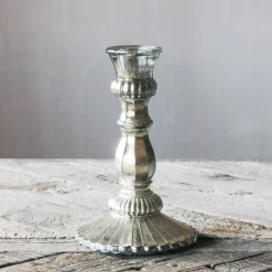 Graham & Green Candle Holders & Candles<Antique Silver Glass Candle Holder