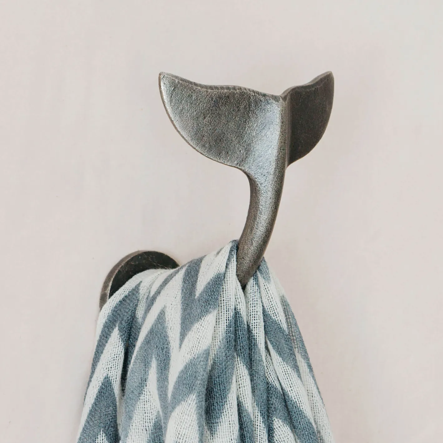Graham & Green Bathroom Accessories|Coat Racks & Hooks<Antique Silver Whale Tail Hook