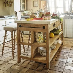 Graham & Green Kitchen Islands|Kitchen Islands And Larders<Aria Marble Topped Kitchen Breakfast Bar