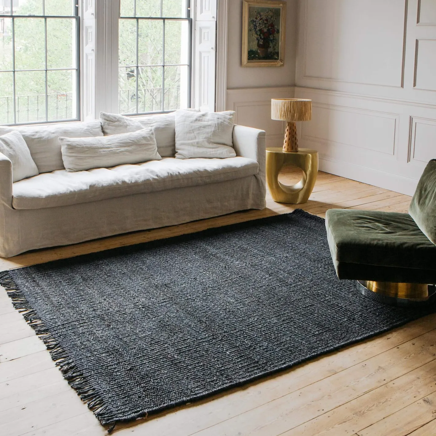 Graham & Green Rugs & Runners<Ash Handwoven Rug 170 x 240cm
