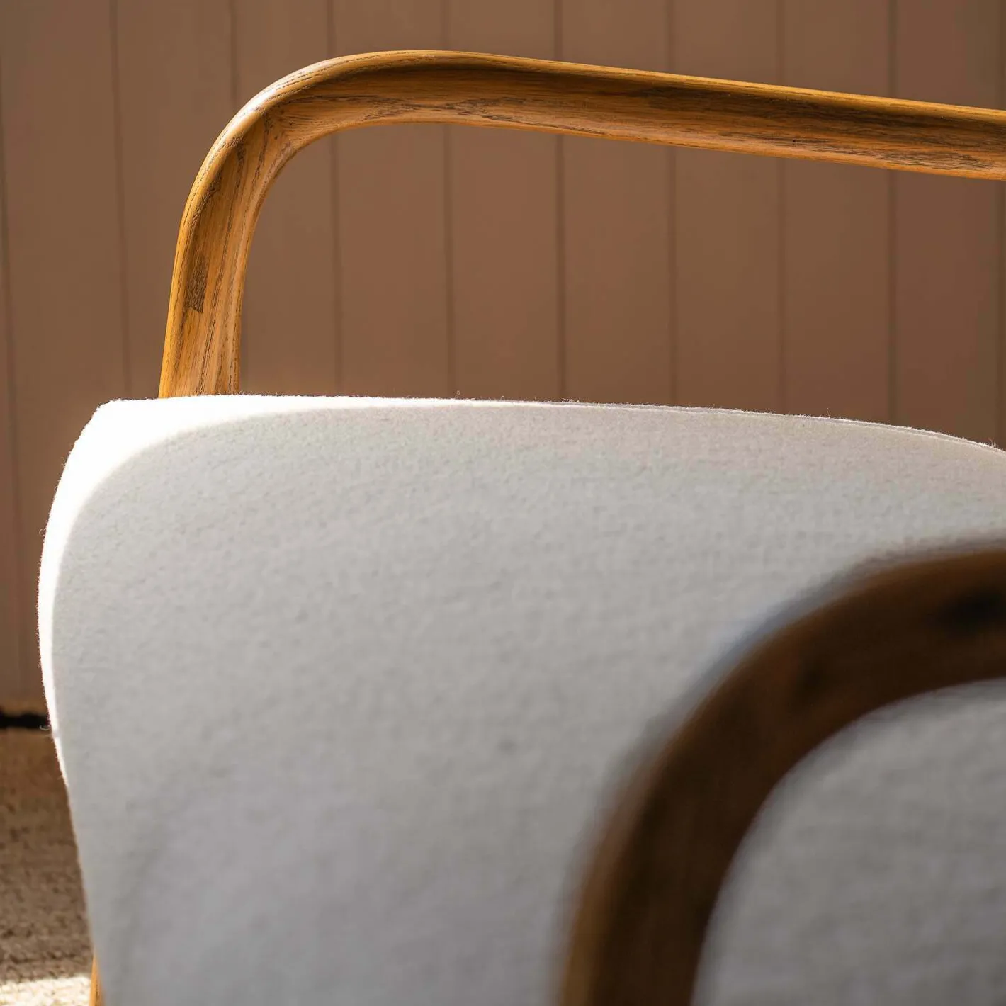 Graham & Green Ready To Go Sofas<Ashton Two Seater White Bouclé Sofa