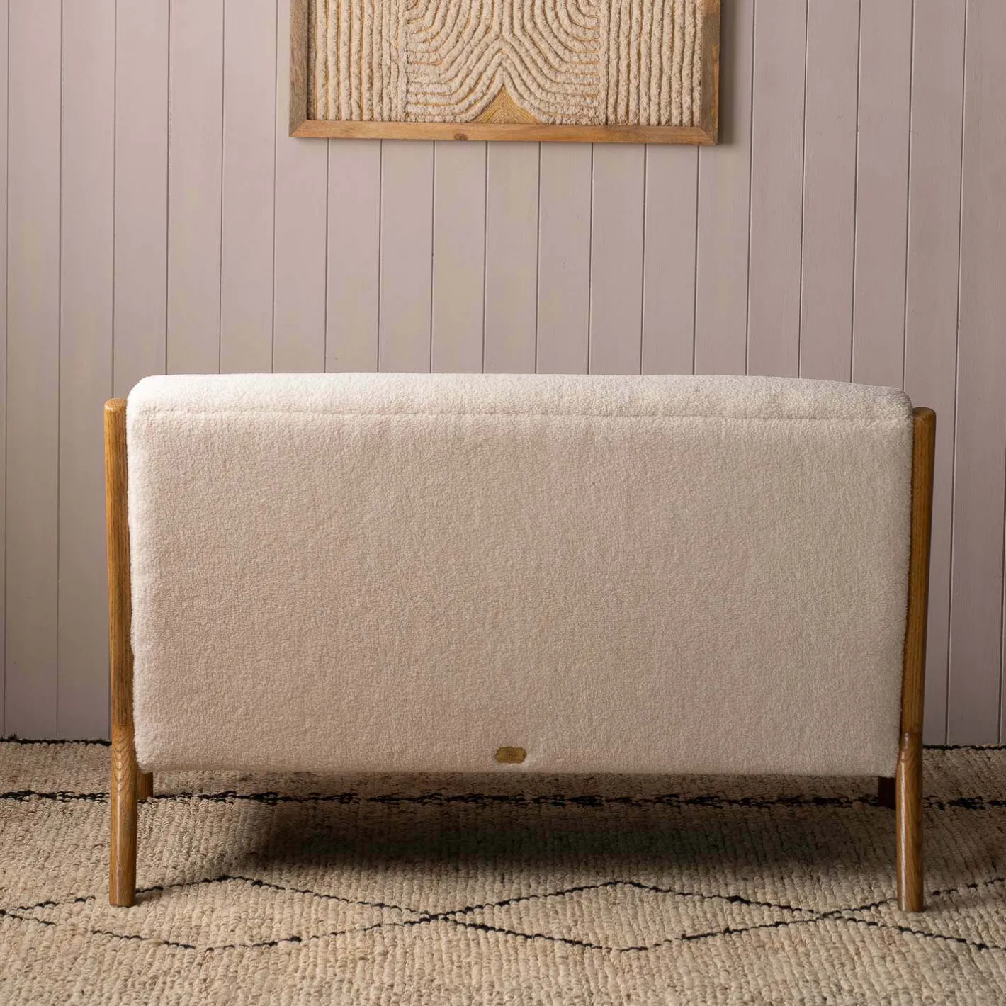 Graham & Green Ready To Go Sofas<Ashton Two Seater White Bouclé Sofa