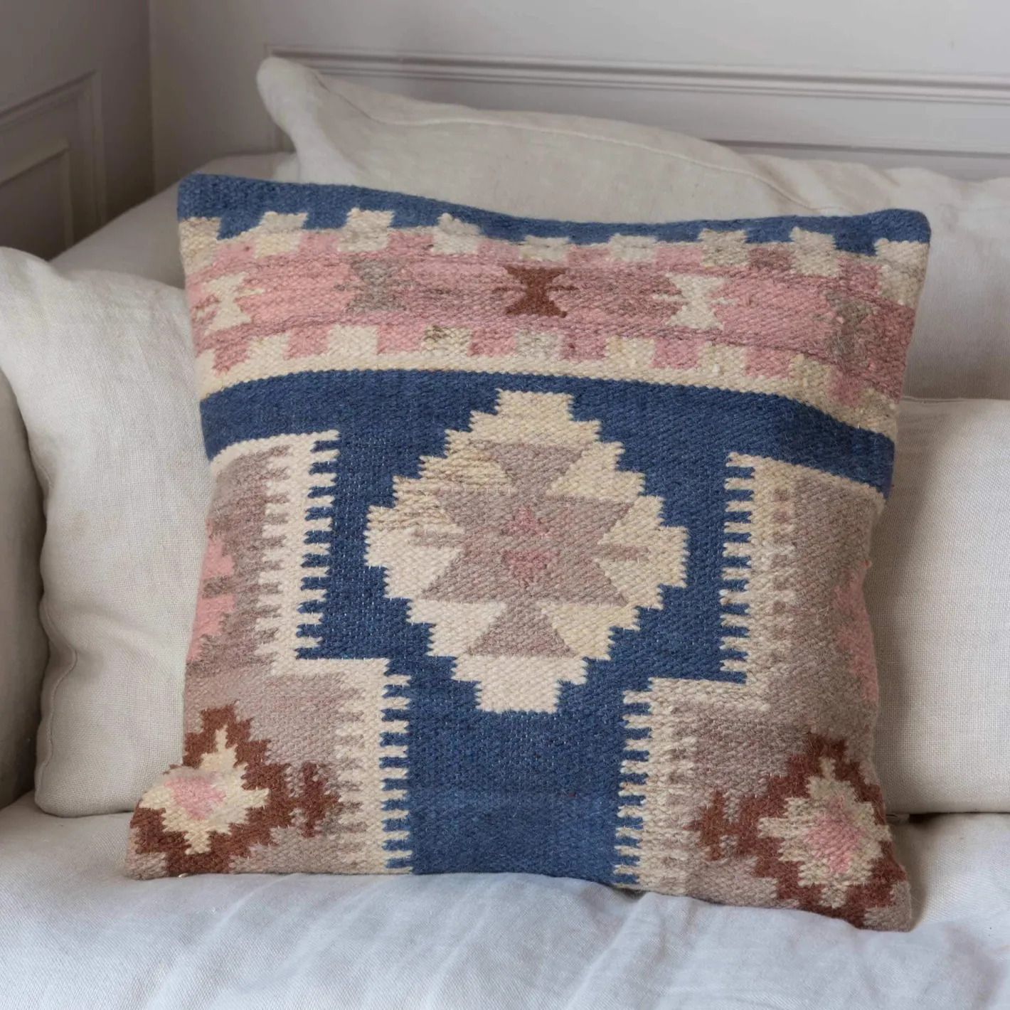 Graham & Green Sofa Cushions|Cushions<Asmee Square Blue Cushion
