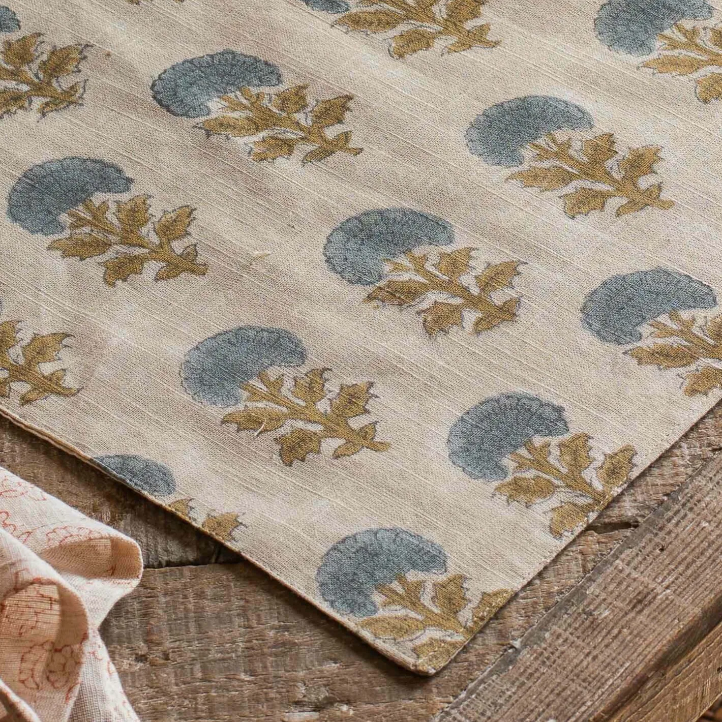 Graham & Green Kitchen Textiles|Placemats, Coasters & Trays<Asta Block Printed Placemat
