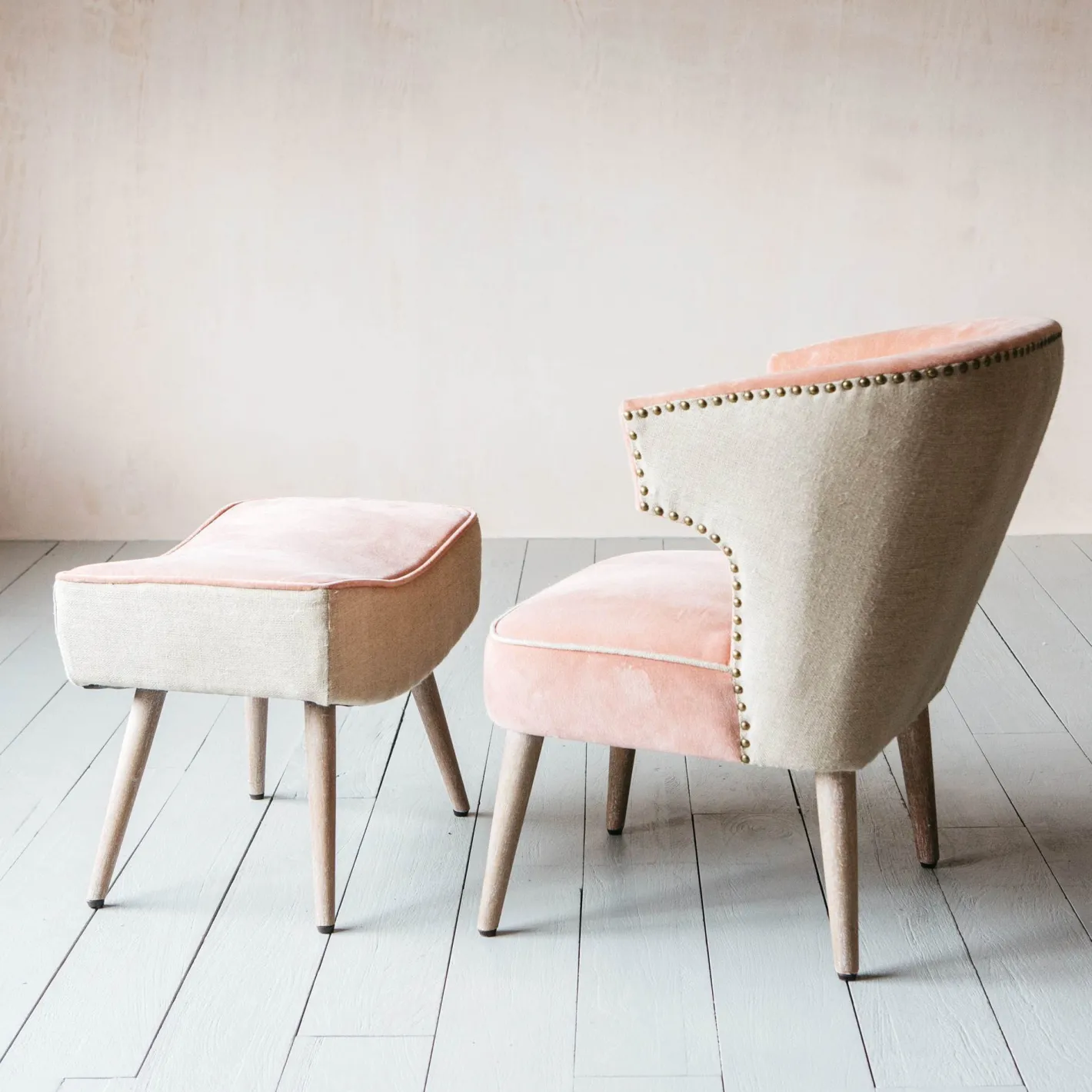 Graham & Green Footstools|Footstools<Audrey Rose Velvet Stool