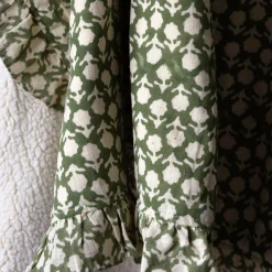 Graham & Green Sofa Throws|Throws & Blankets<Ava Floral Block Printed Sherpa Throw