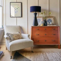 Graham & Green Armchairs<Avree Striped Linen Armchair