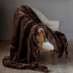 Graham & Green Sofa Throws|Throws & Blankets<Bear Brown Faux Fur Throw