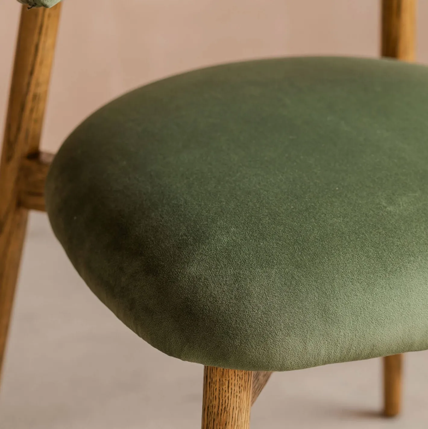 Graham & Green Dining Chairs<Beaufort Moss Green Velvet Dining Chair