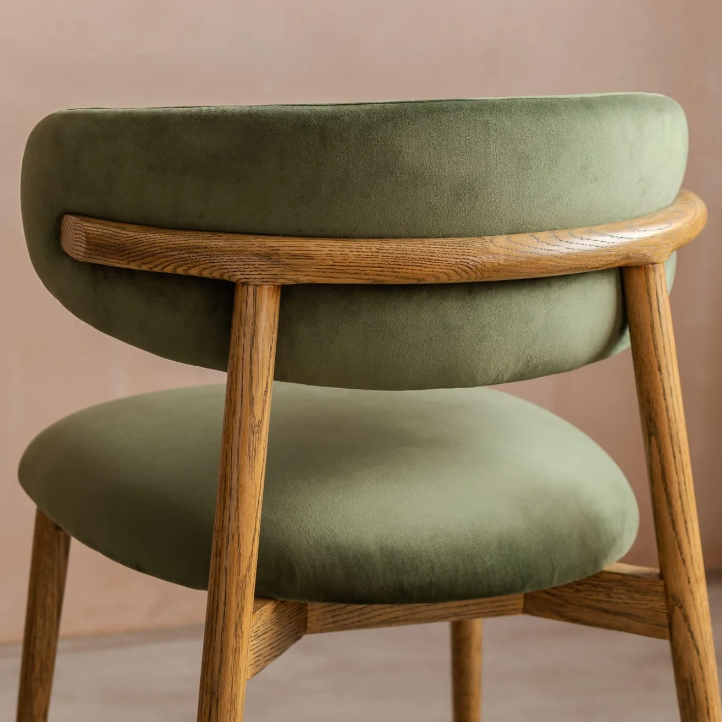 Graham & Green Dining Chairs<Beaufort Moss Green Velvet Dining Chair