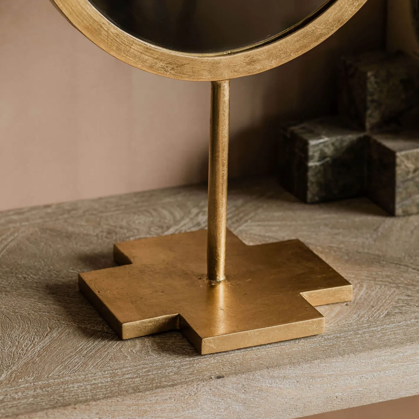 Graham & Green Table Mirrors<Berti Gold Table Mirror