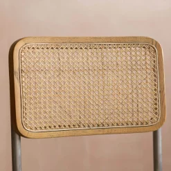 Graham & Green Desk Chairs<Bilbury Moss Green Velvet and Rattan Desk Chair