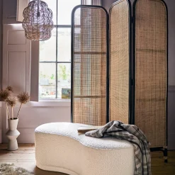 Graham & Green Room Dividers<Black and Natural Rattan Screen