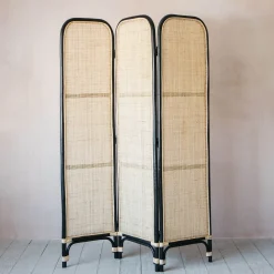 Graham & Green Room Dividers<Black and Natural Rattan Screen
